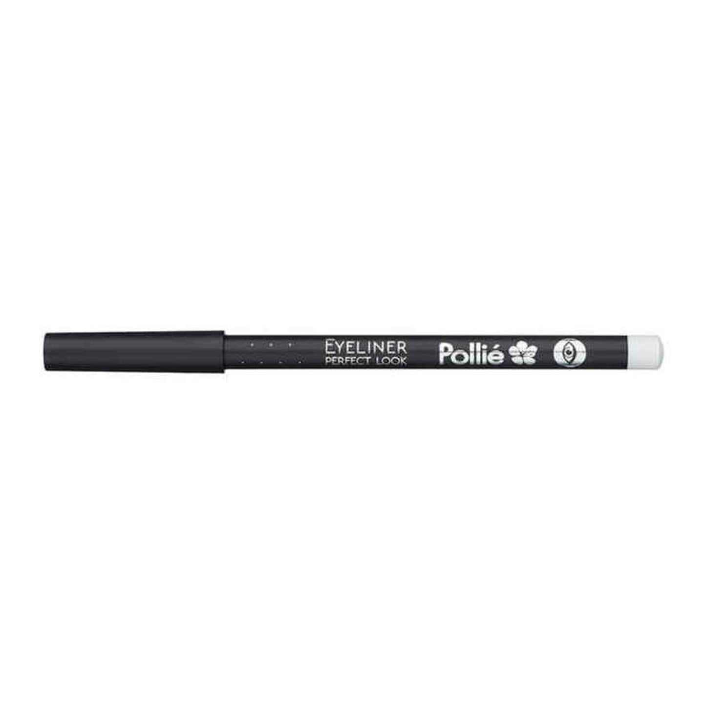 Pollié Perfect Look white eyeliner pencil horizontal on white background
