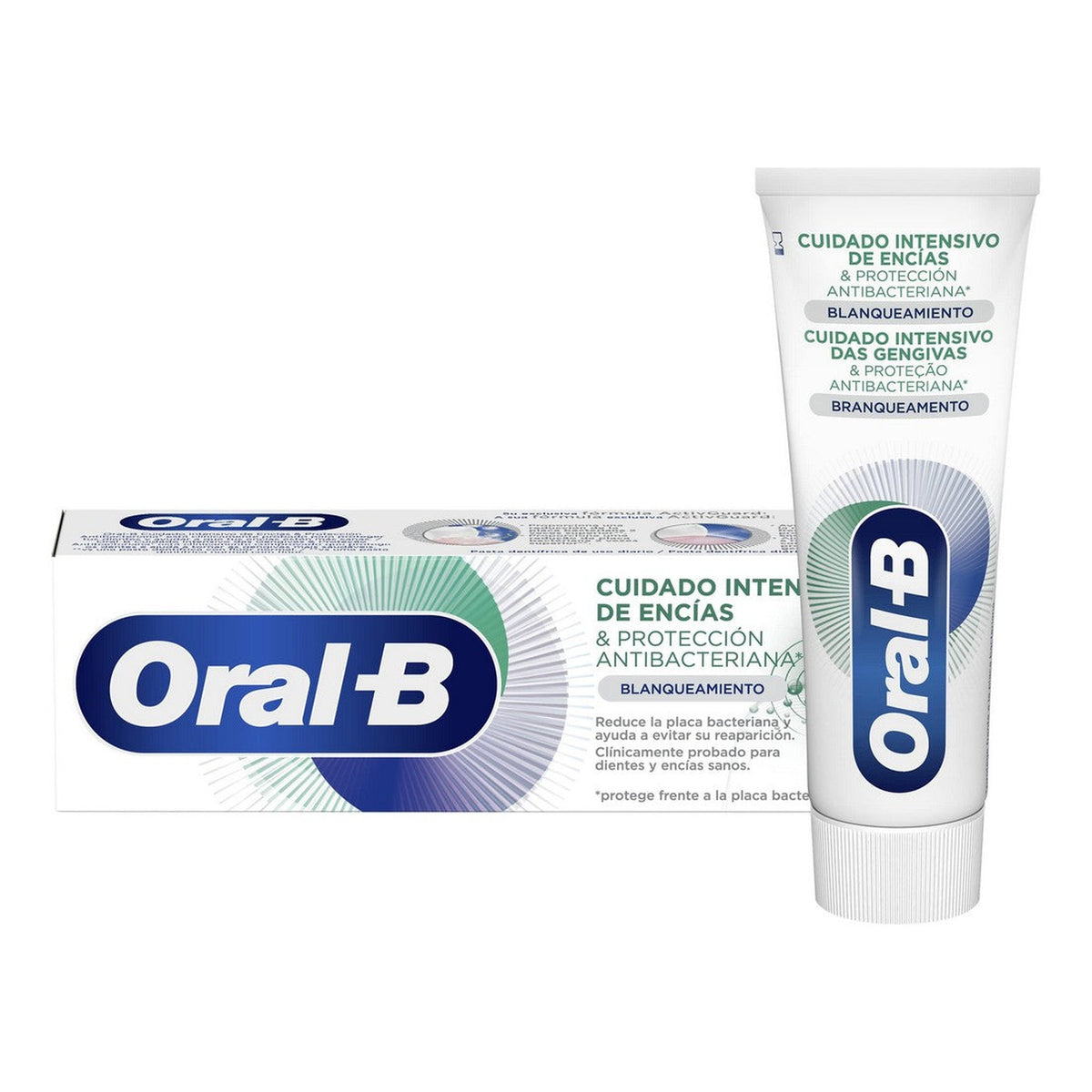 Oral-B Intensive Gum Care and Antibacterial Protection 75 ml box and tube