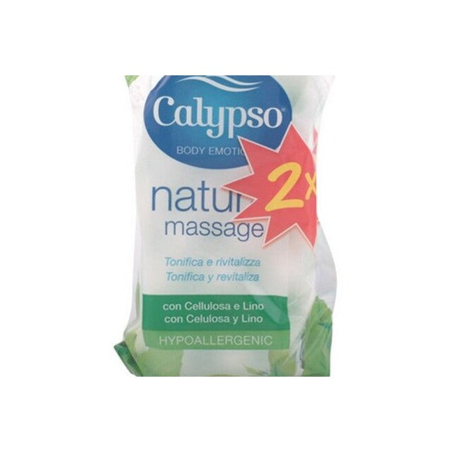 Calypso Natur Massage cellulose and linen sponges, pack detail