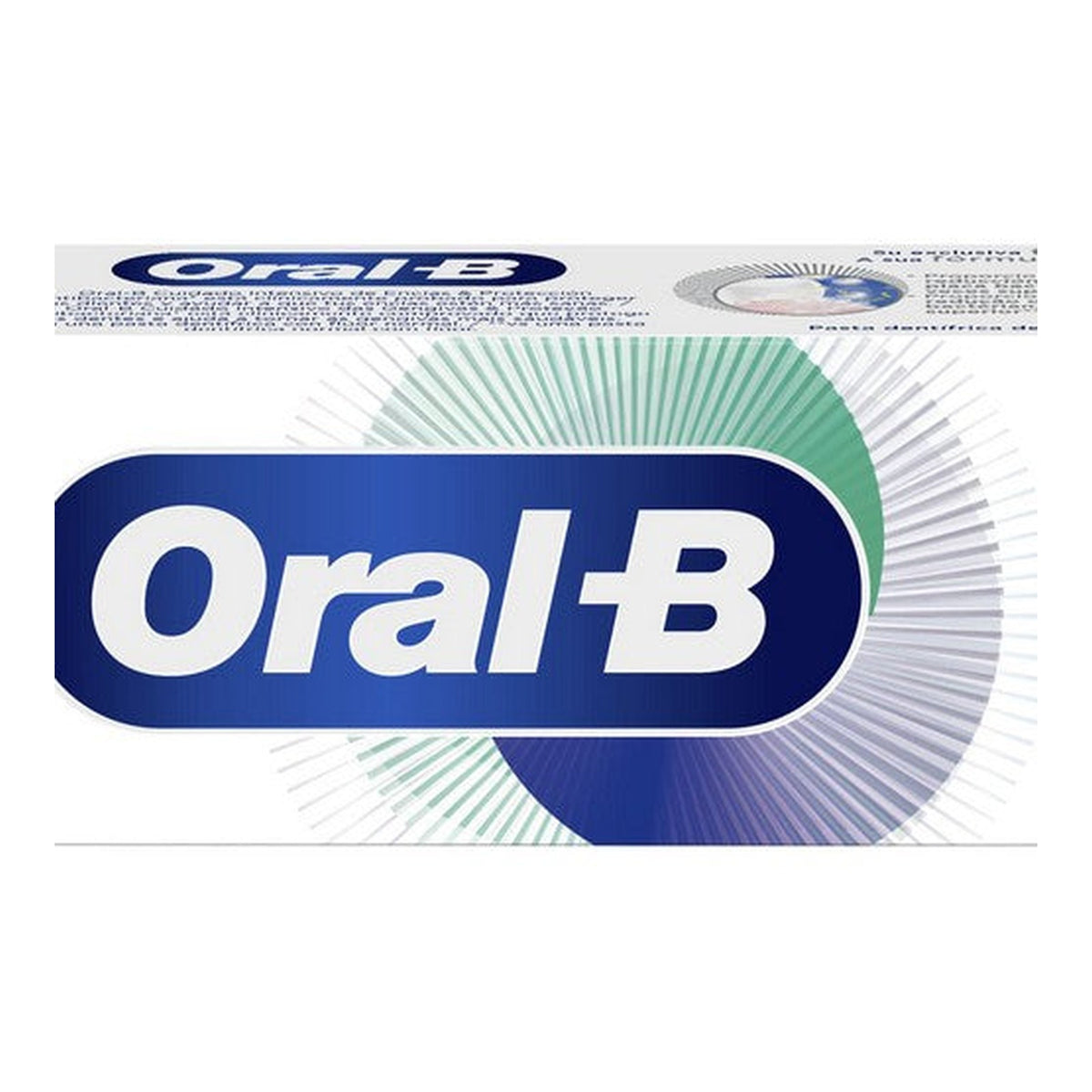 Oral-B Intensive Gum Care toothpaste carton, extra angle