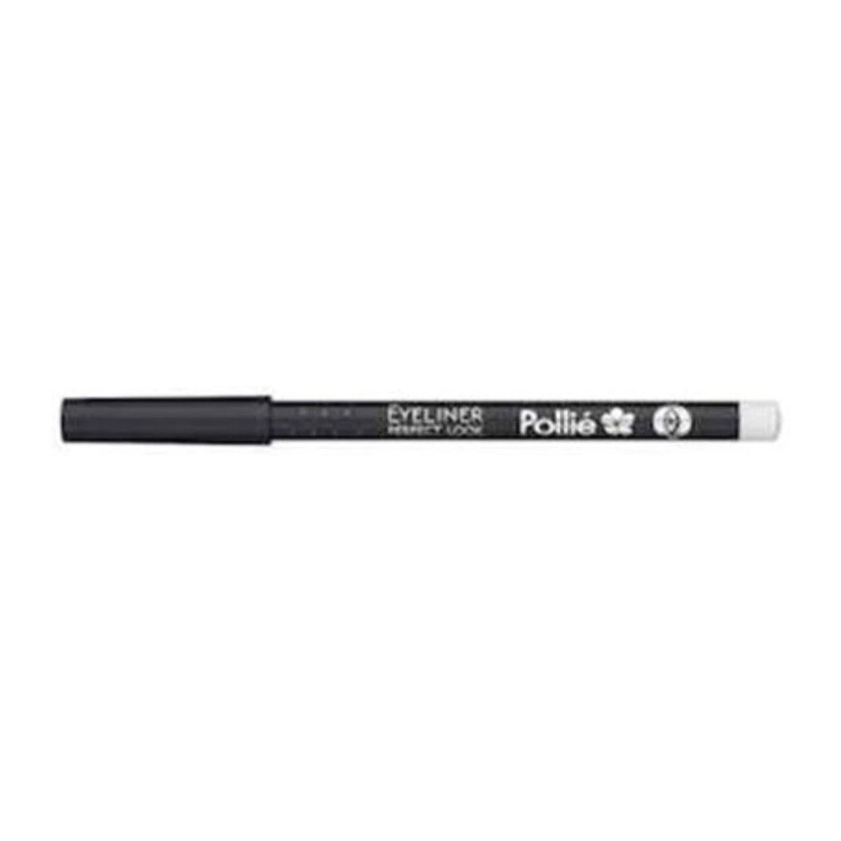 Pollié Perfect Look white wooden eye pencil, extra studio angle