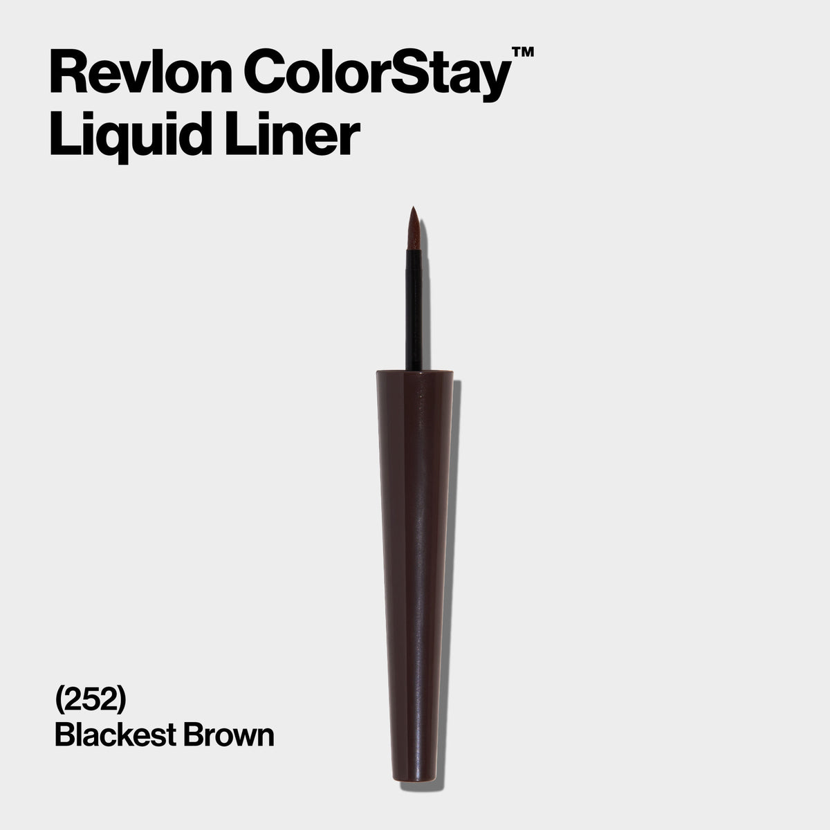 Revlon ColorStay Liquid Eyeliner 252 Black Brown applicator wand