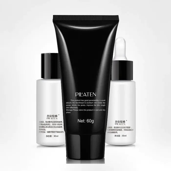 Pil'Aten Black Head Extraction Dreieranzug-Set