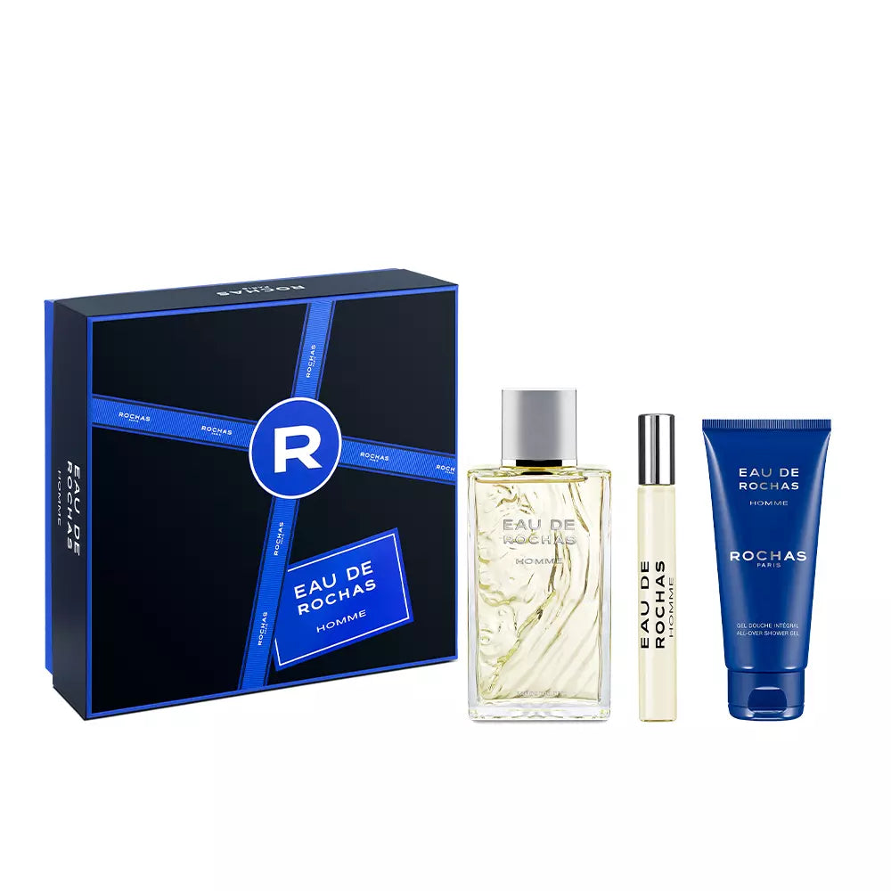 Coffret de parfums pour hommes Eau de Rochas Homme Rochas EDT (3 pcs)