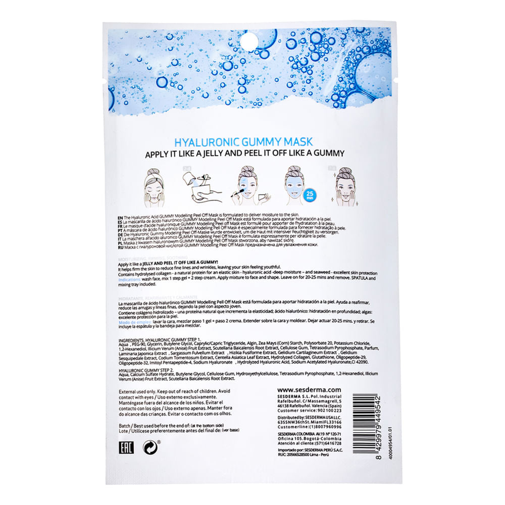 Facial Mask Beauty Treats Hyaluronic Gummy Sesderma