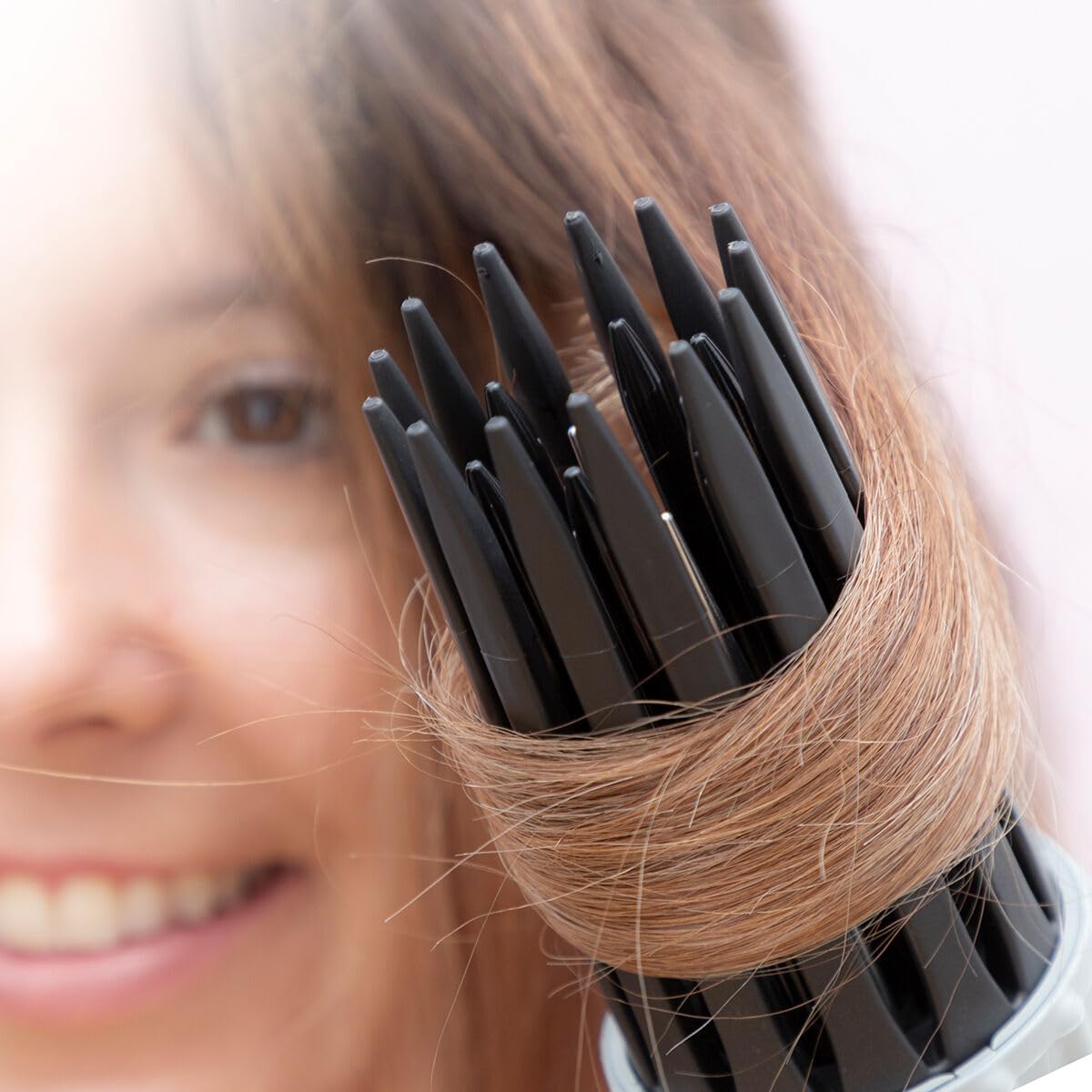 InnovaGoods Brosse à cheveux 3-en-1 pour le séchage, le coiffage et le bouclage - Brosse de coiffage à air chaud 550 W