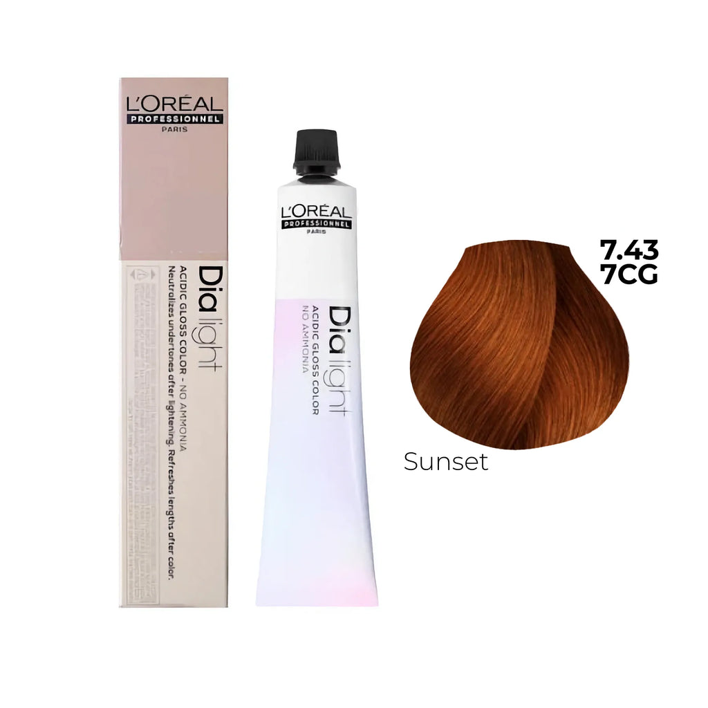 L'Oreal Professionnel Paris Permanent Dye Dia Lights Acide Nº 7,43 Ammoniakvrij