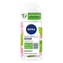 Afbeelding in Gallery-weergave laden, Nivea Naturally Good Bio Groene Thee Deodorant Roll-On