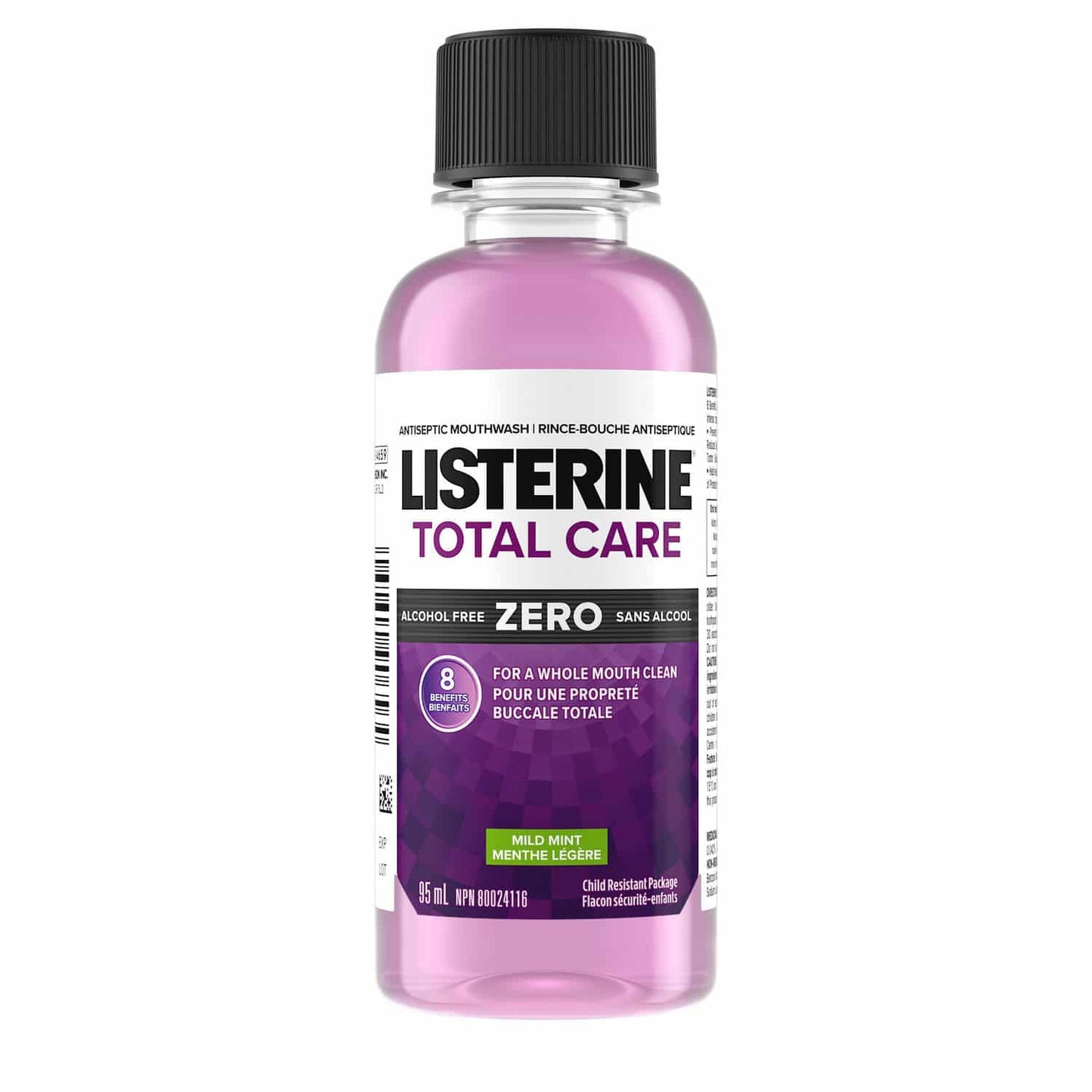 Listerine Total Care Alcohol-Free Mouthwash – Complete Oral Care with Fresh Mint Flavor (95 ml)