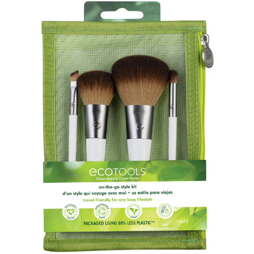 EcoTools All Eyes On Me brush set with pouch (4 pcs)