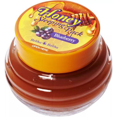 Masque de nuit hydratant Holika Honey Sleeping Pack Blueberry