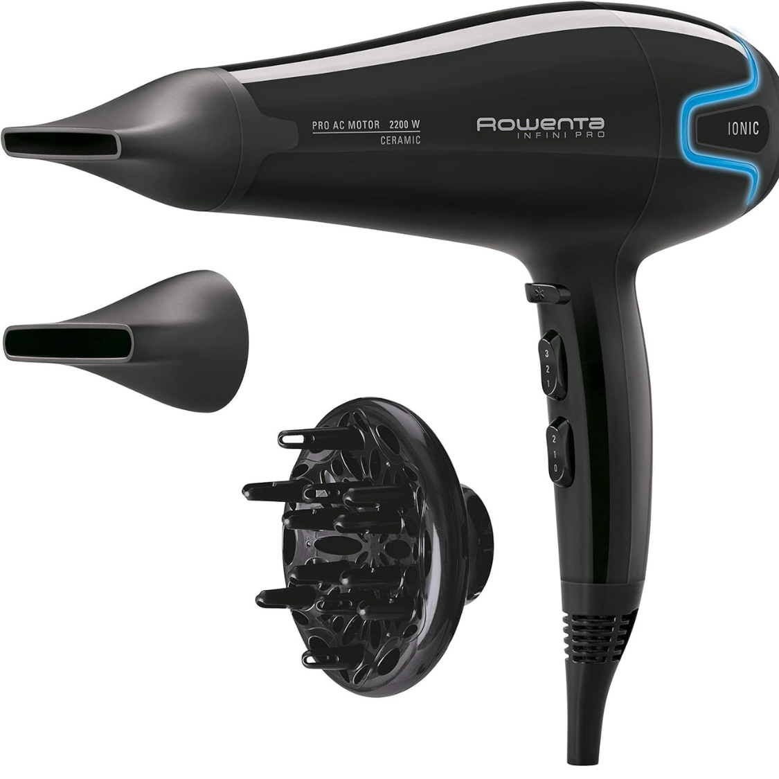 Hairdryer Rowenta CV8730 2200W Black – Lindkart