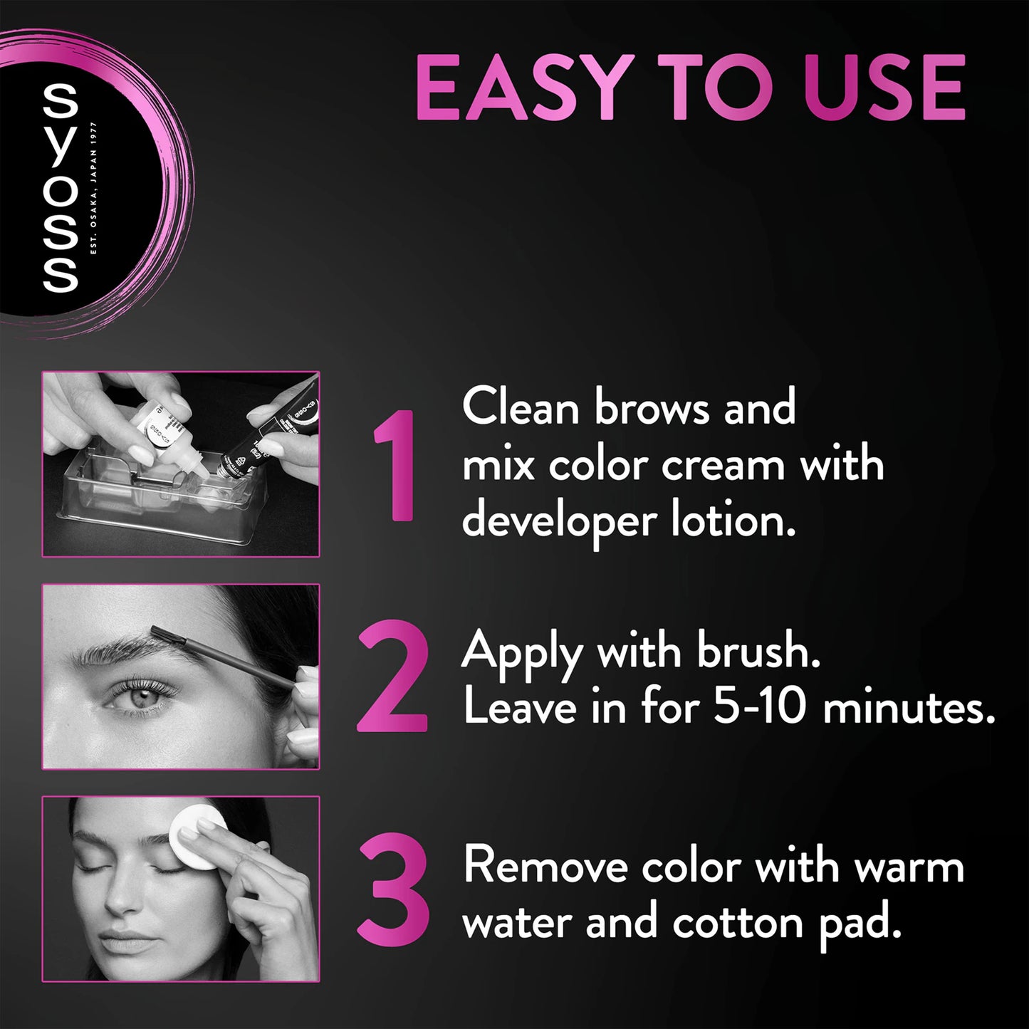 Syoss Brow Tint Eyebrow Make-Up – Long-Lasting Defined Brows