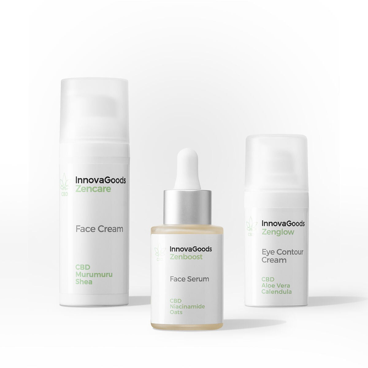 InnovaGoods CBD Face Moisturising Pack – Vegan Hydrating Skincare Set 1