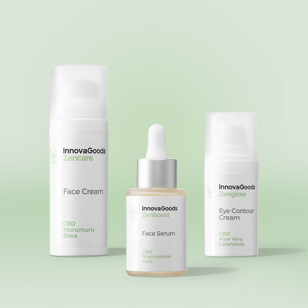 InnovaGoods CBD Face Moisturising Pack – Vegan Hydrating Skincare Set 3