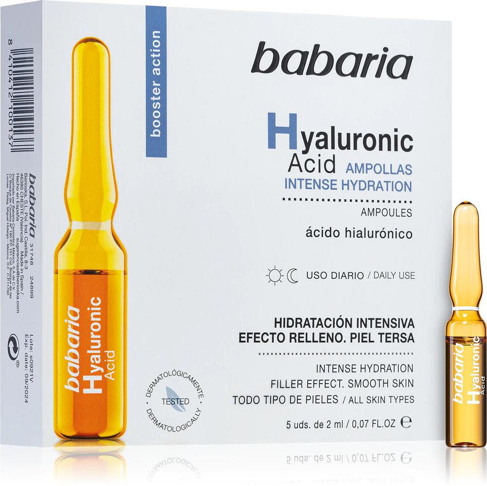 Babaria Hyaluronic Acid Facial Serum Ampoules