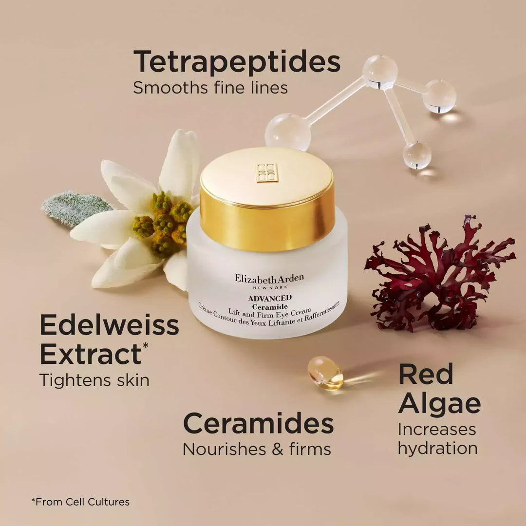 Crème pour le contour des yeux Elizabeth Arden – Soin hydratant pour un contour des yeux d’apparence plus lisse (15 ml)