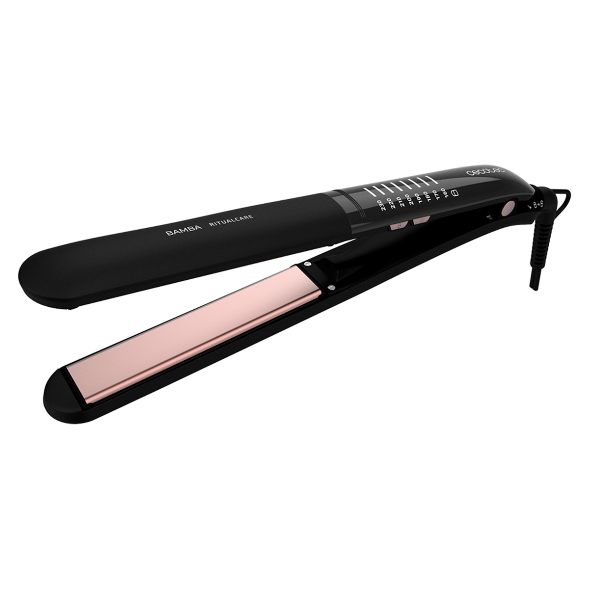 Cecotec RitualCare 1100 Titanium Ion Touch hair straightener white background