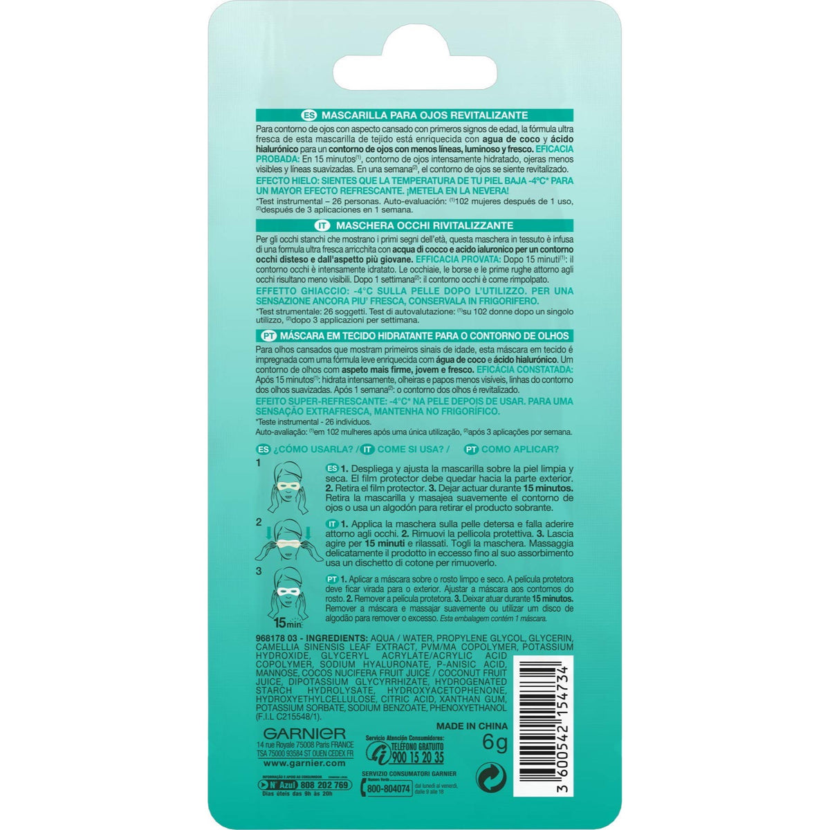 Revitalising Mask Skin Active Garnier 3