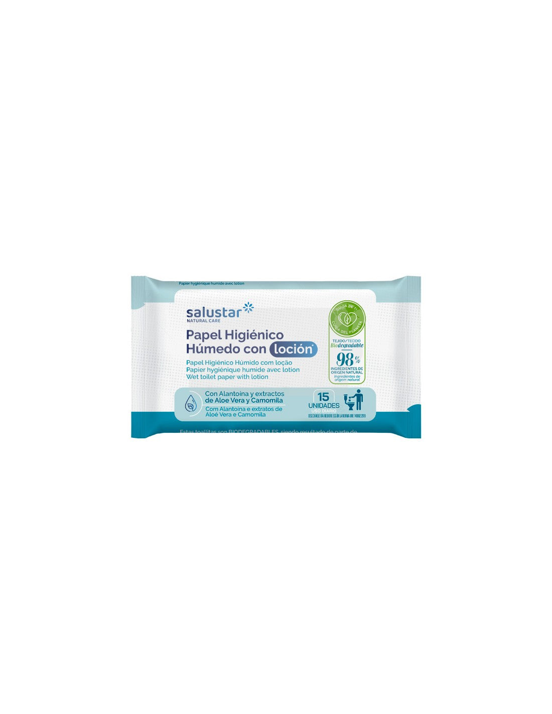 Salustar Hypoallergenic Moist Wipes – Intimate Hygiene Wipes (15 Units) 3