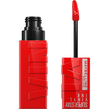 Load image into Gallery viewer, Shimmer Lipstick Maybelline Superstay Vinyl Link 25 Red Hot