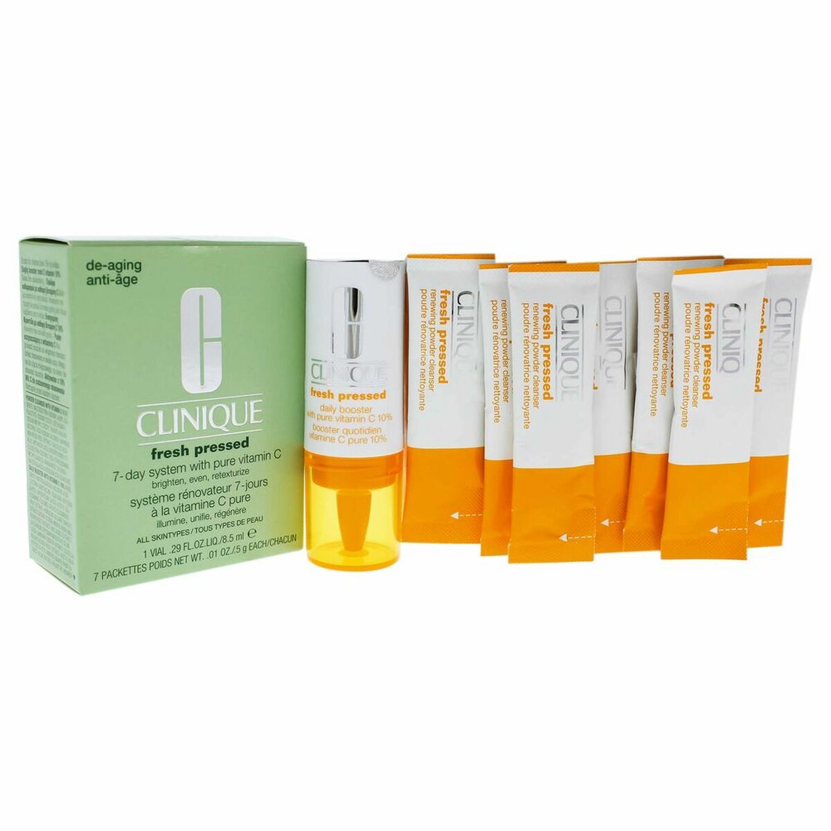 Women's Cosmetics Set Clinique Fresh Pressed Anti-ageing Vitamin C (8 pcs)