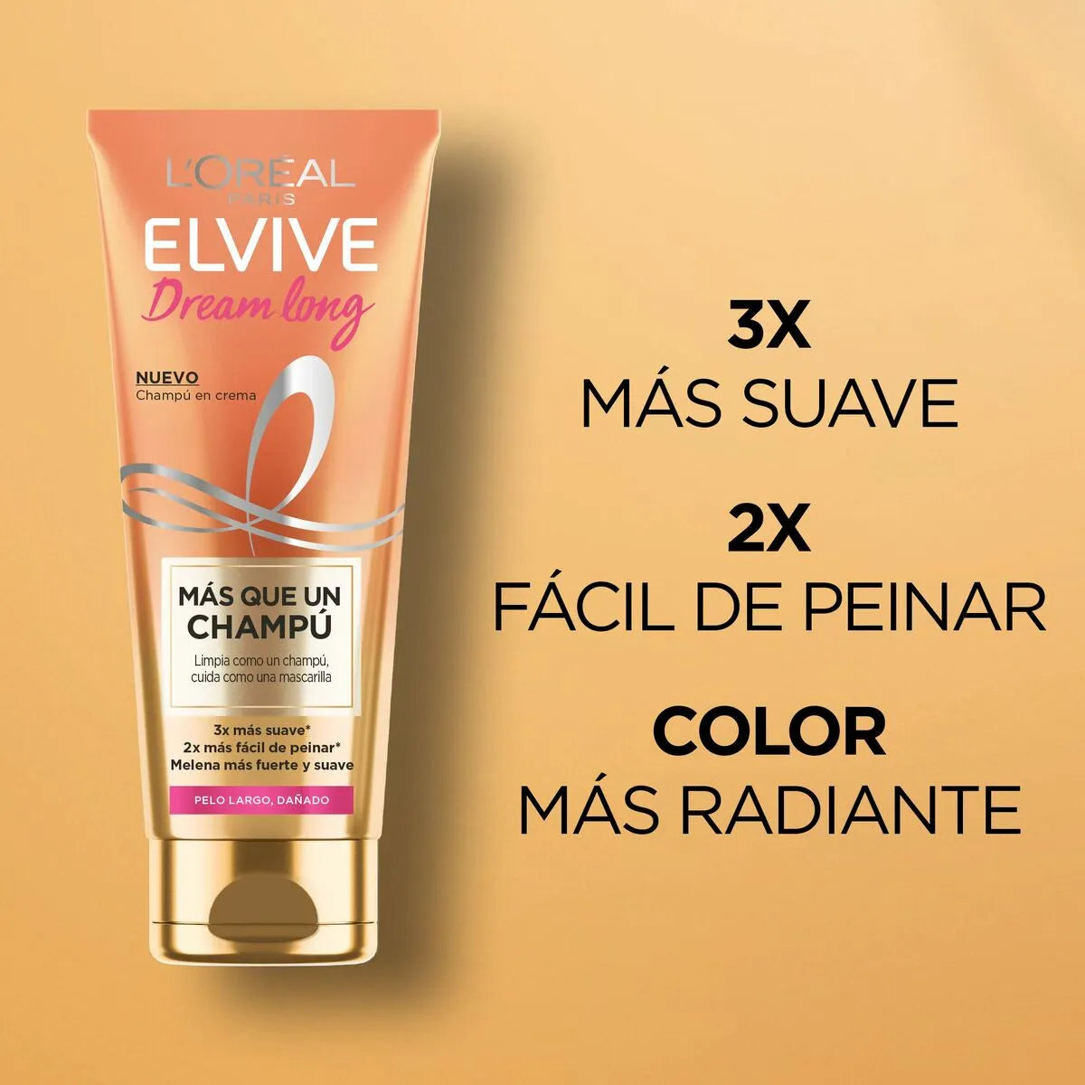 Restorative Shampoo L'Oreal Make Up Elvive Dream Long (250 ml)