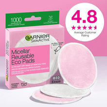 Load image into Gallery viewer, Make-up Remover Pads Garnier Skinactive Washable 3 Units