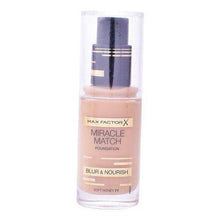 Cargar imagen en el visor de la galería, Fluid Foundation Make-up Miracle Match Blur & Nourish Max Factor - Lindkart