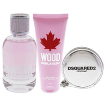 Lade das Bild in den Galerie-Viewer, Women's Perfume Set Dsquared2 Wood for Her (3 pcs)