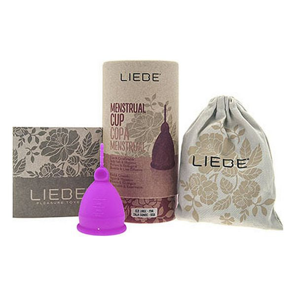 Liebe Menstruatiecup Herbruikbare siliconen cup voor vrouwelijke hygiëne (maat L)