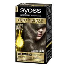 Cargar imagen en el visor de la galería, Teinture Permanente Olio Intense Syoss Nº 5,54 Cendre Brun Clair