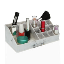 Load image into Gallery viewer, Make-up organizer Versa Marble polystyrene (12,5 x 8 x 22 cm)