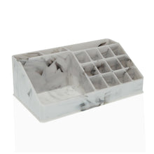 Load image into Gallery viewer, Make-up organizer Versa Marble polystyrene (12,5 x 8 x 22 cm)