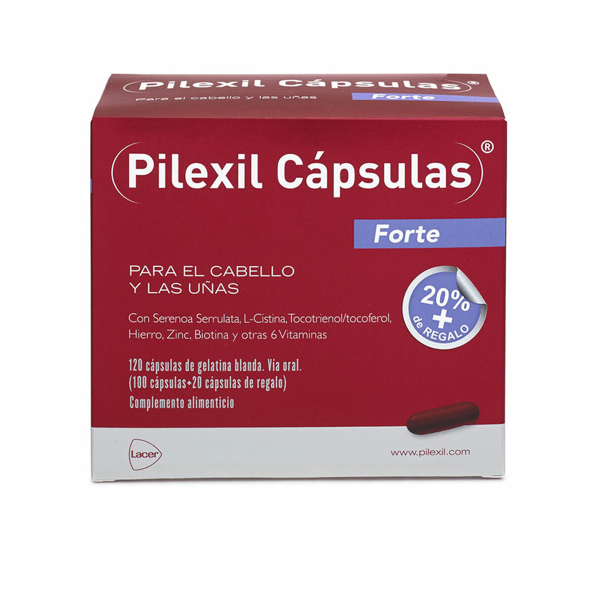 Capsules Pilexil Forte Anti-fall 120 Units