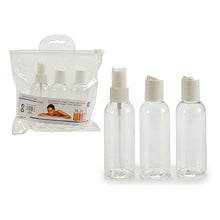 Lade das Bild in den Galerie-Viewer, Set de Voyage Blanc Transparent 3 Pièces