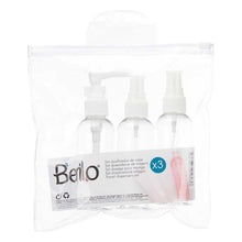 Charger l'image dans la galerie, Set de Voyage Transparent Blanc 3 Pièces Plastique