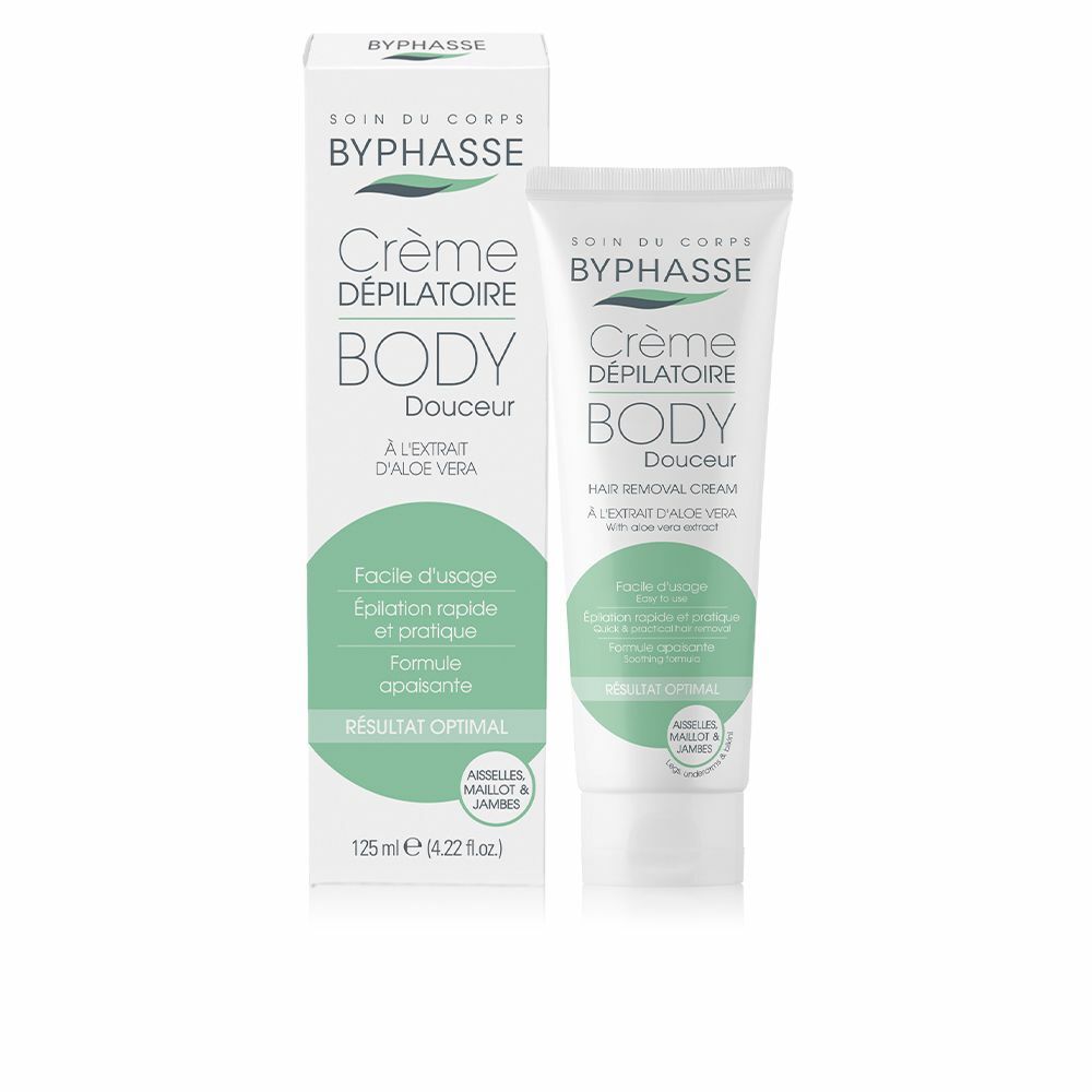Body Hair Removal Cream Byphasse Aloe Vera (125 ml)