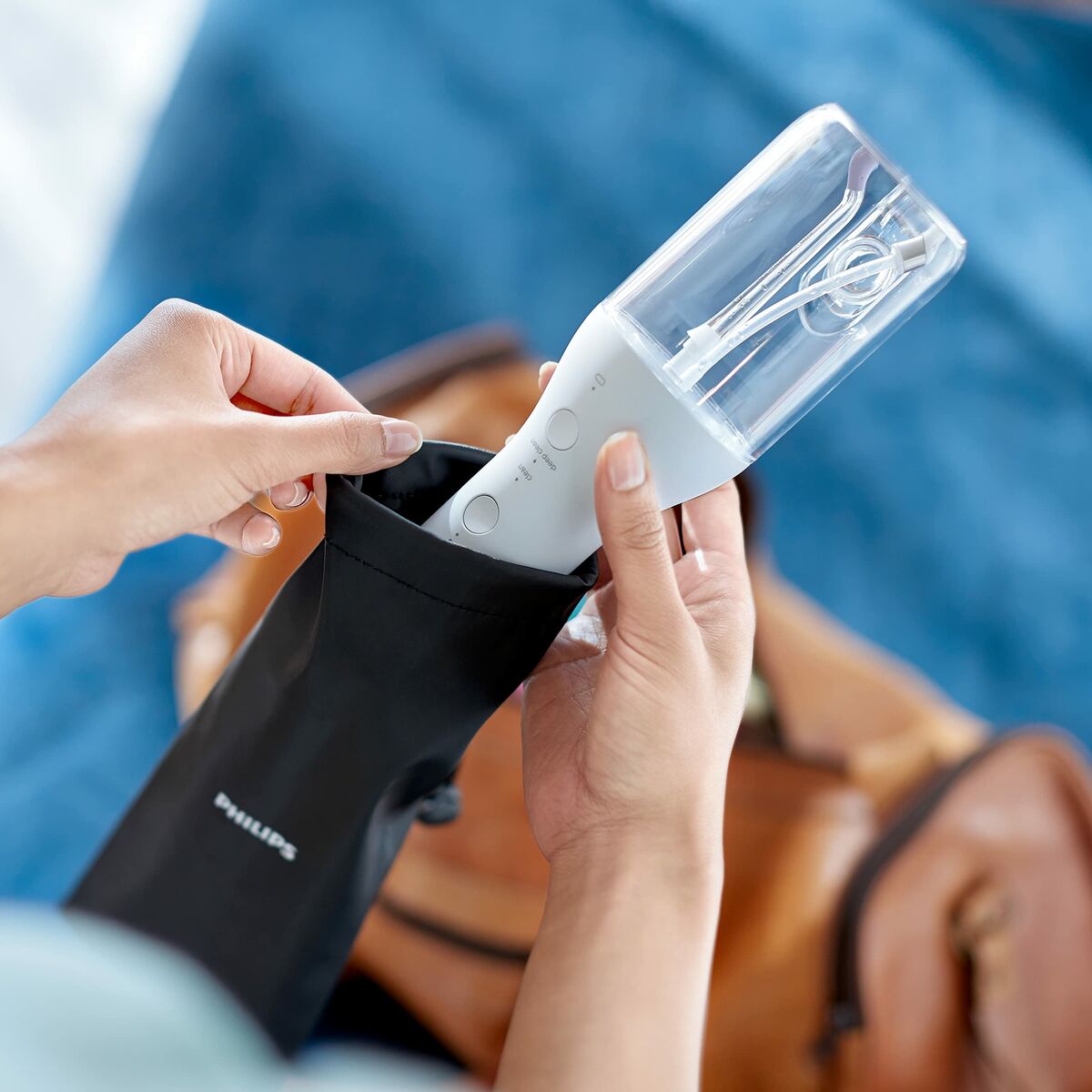 Philips Sonicare Cordless Power Flosser 3000 HX3806/31 – Rechargeable Oral Irrigator Whit