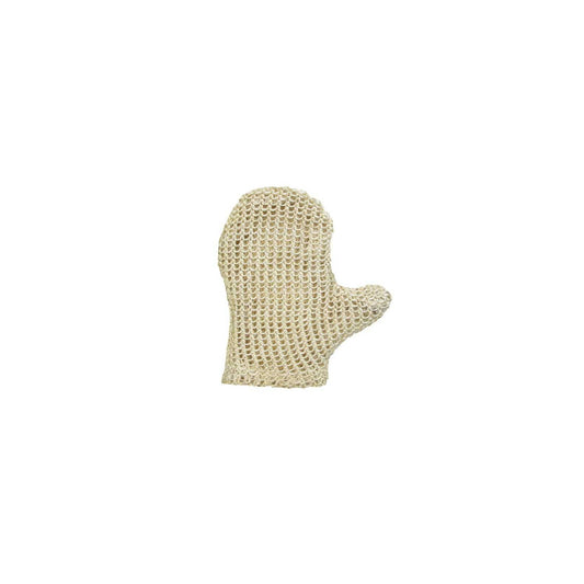 Eurostil Pollié crin exfoliating body mitt on white background