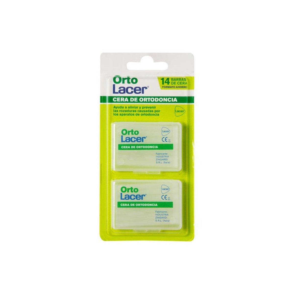 Lacer OrtoLacer orthodontic wax 14 bars blister pack on white