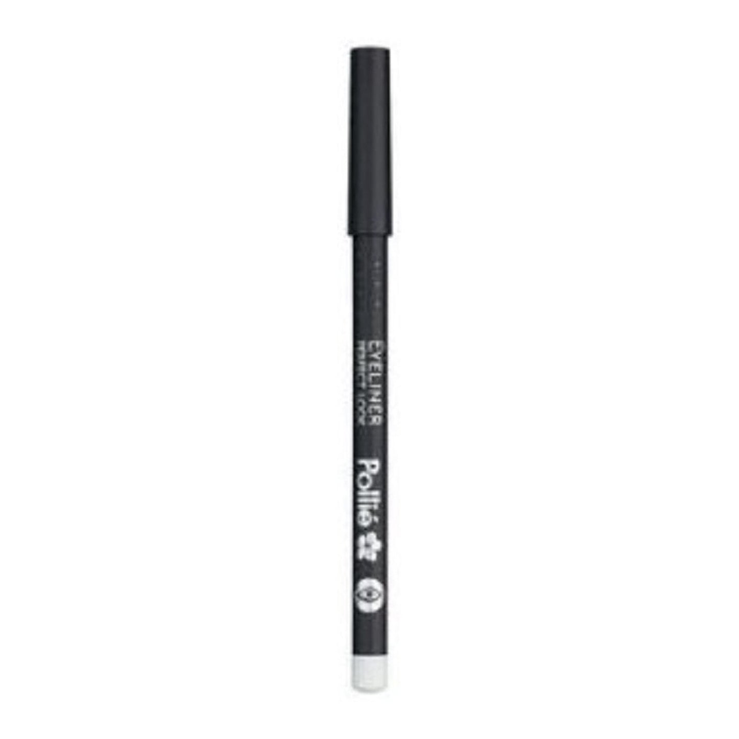 Pollié Perfect Look white wooden kohl eye pencil standing on white background