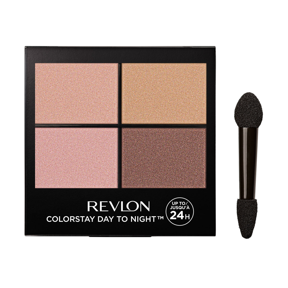 Revlon ColorStay Day to Night eyeshadow quad 505 Decadent on white background