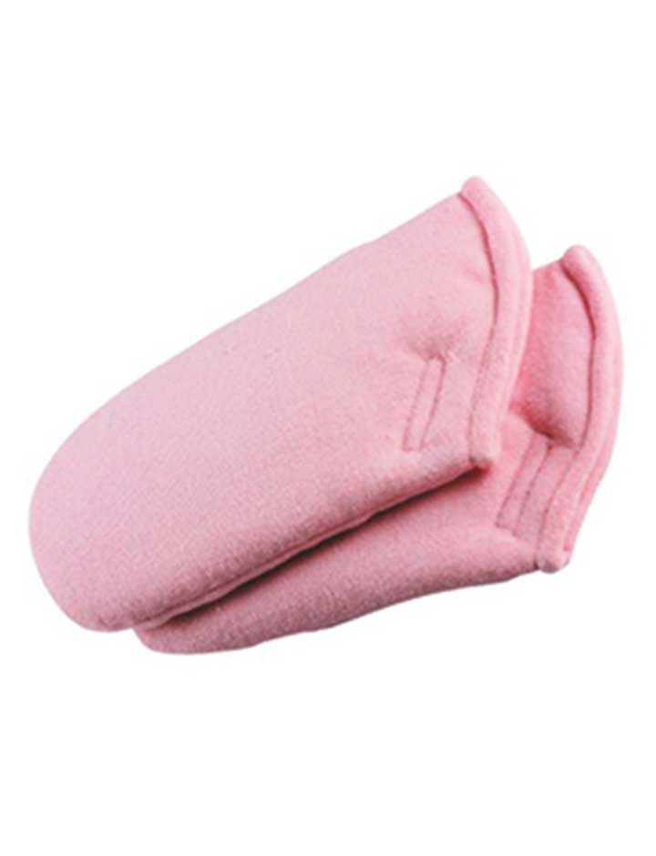 Eurostil Pink Curl paraffin treatment mitts, extra angle
