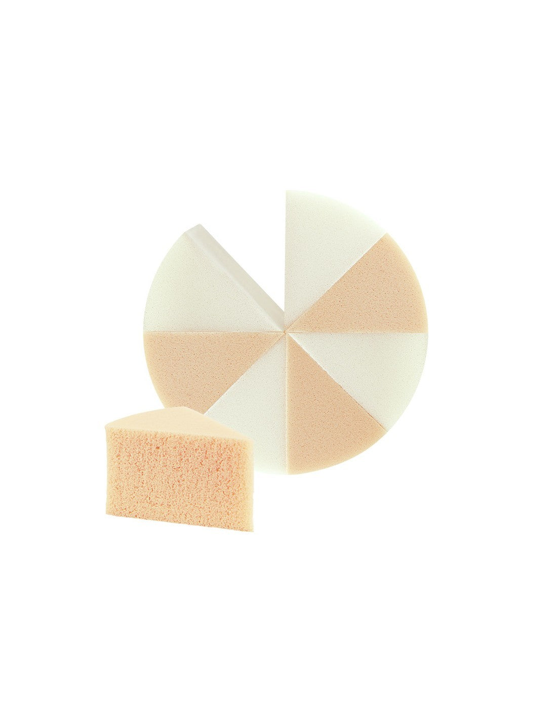Beter latex makeup sponge divisible design, extra angle view