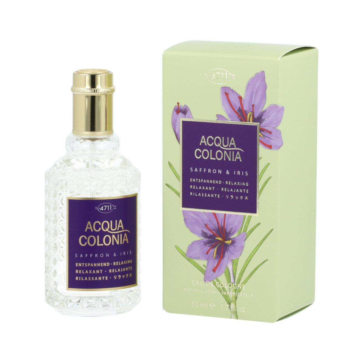 4711 Acqua Colonia Saffron and Iris Eau de Cologne 50 ml natural spray