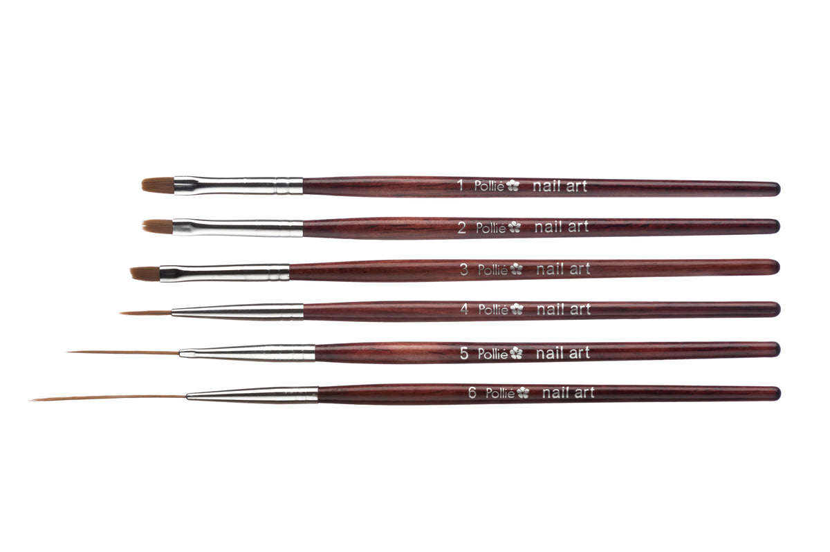 Eurostil Paintbrush Set – 6 Professional Beauty & Decoration Brushes 1