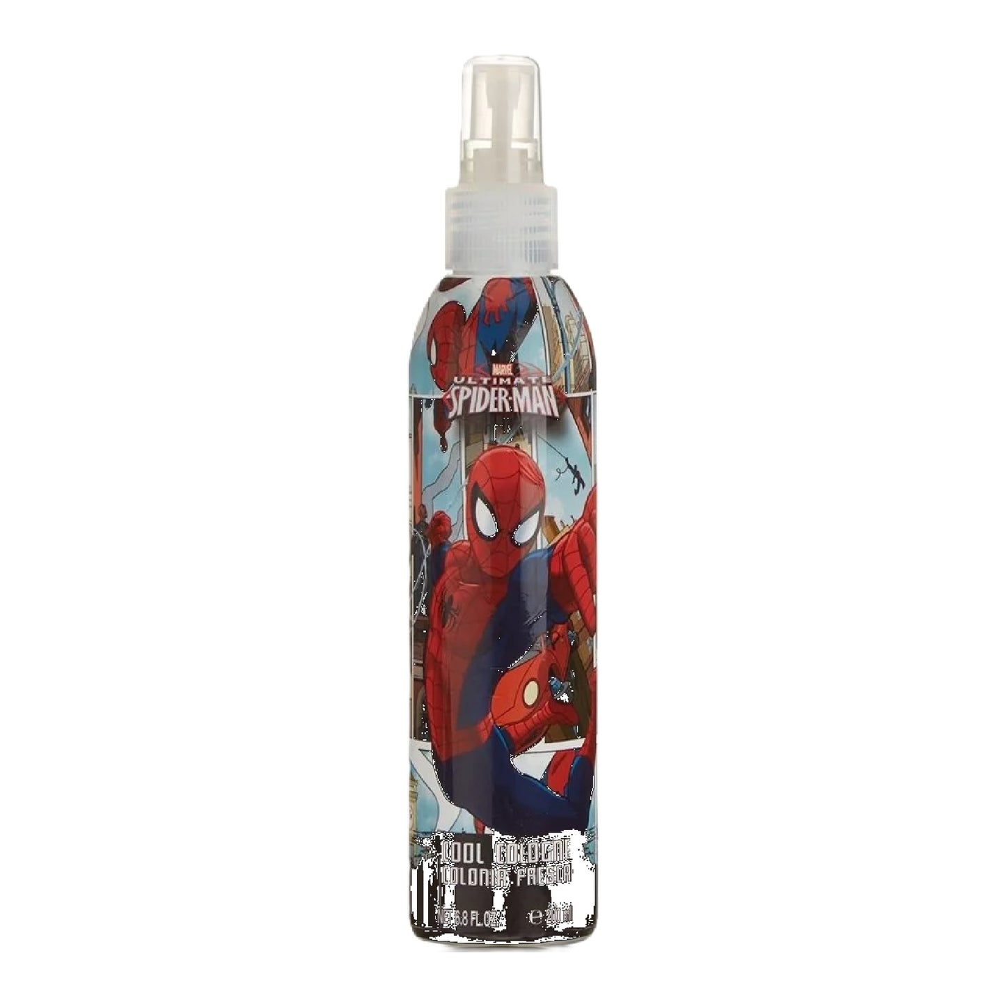 Marvel Ultimate Spider-Man Cool Cologne 200 ml spray bottle, front view