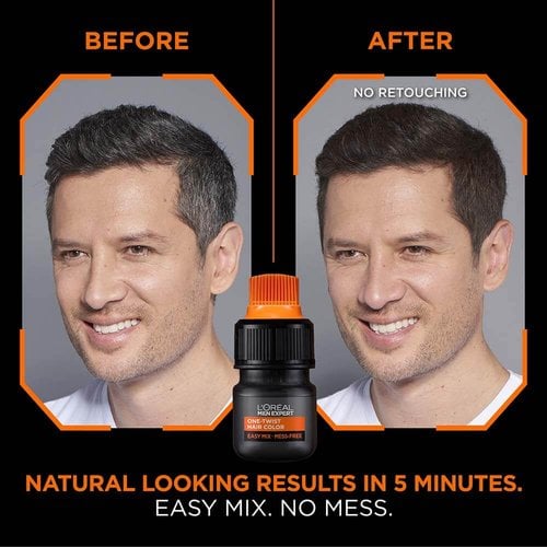 Semi-Permanent Tint L'Oreal Make Up Men Expert One-Twist #2 Black (50 ml)