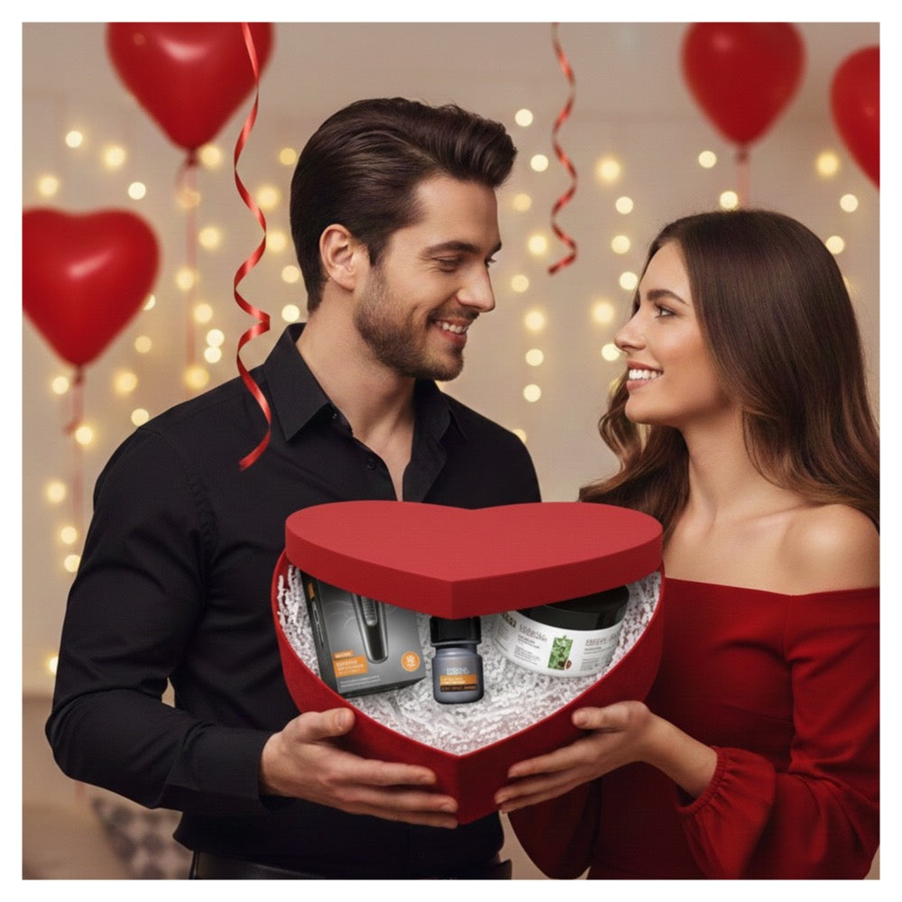 Men’s Hair Care Valentine Gift Bundle – Shampoo, Semi-Permanent Tint & Clipper Set 0